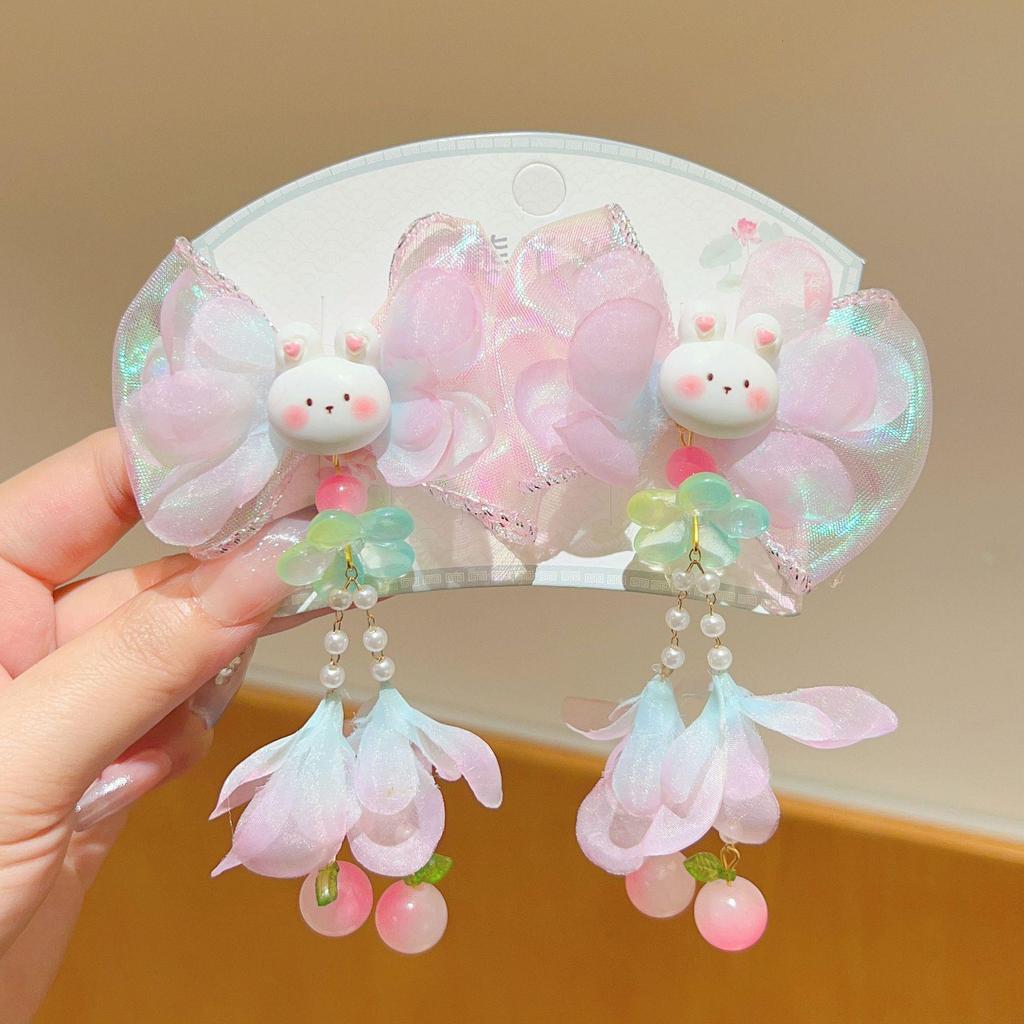 Kinder 2025 Mondhase Quaste Haarnadel - Antiker Stil Hanfu Accessoire