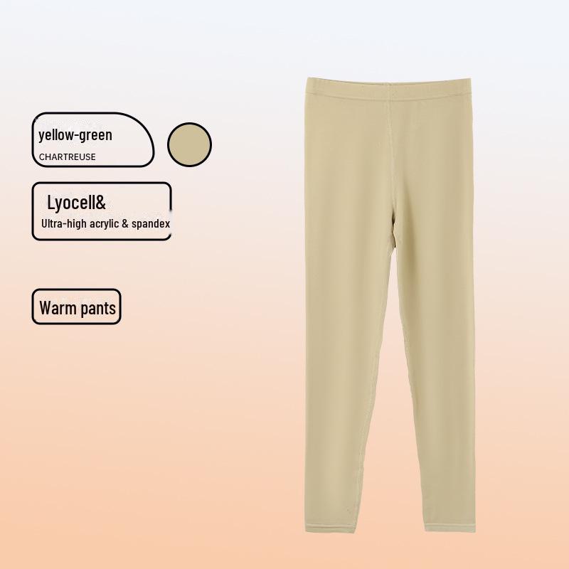 

Комплект термобелья из лиоцелле-бархата для мужчин и женщин - теплый осенне-зимний костюм Women s M жёлтый/зелёный