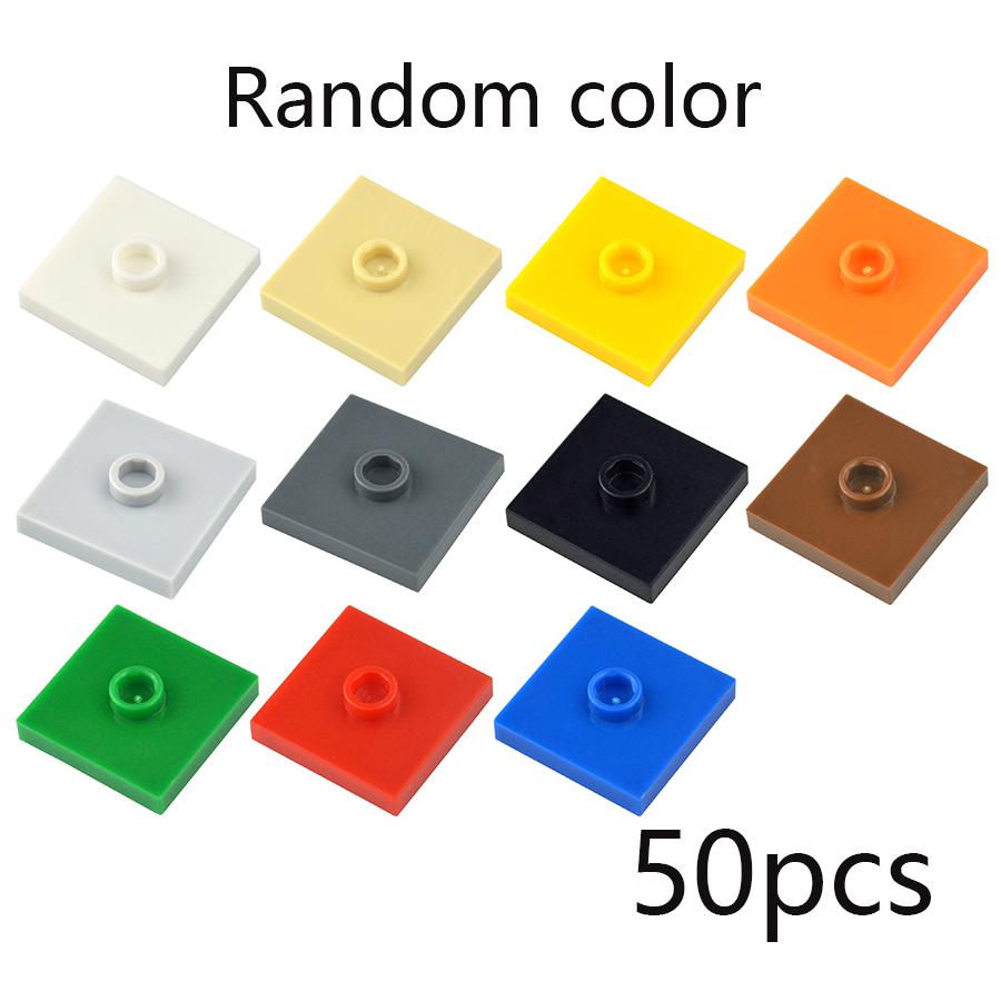 50 Stück MOC Dünne Steine 1x1 Einzelnoppenplatten Mehrfarbig Kompatibel 23893 87580 Bausteine Großhandel DIY Kreativ für Kinder
