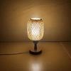 Handmade Bamboo Weaving Table Lamp - Retro Minimalist Chinese Lantern for Bedroom, Study, or Bar