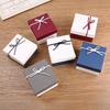 Rectangle Gift Box with Ribbon Bow Cushion Bridesmaid Wedding Birthday Present Wrapping Box with Lid Jewelry Packaging Box