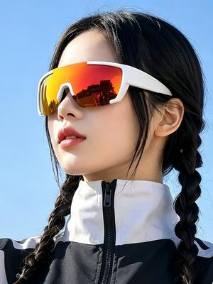 Polarized Outdoor Cycling Goggles, Anti-Uv, Smart Color-Changing Mountaineering Sunglasses, Men's and Women's Sports Windproof Sunglasses