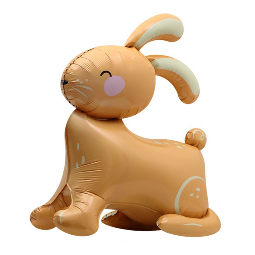 Rabbit Balloon Lovely Cartoon Animal Inflatable Toy 4D 4D Standing Rabbit Balloon Easter Bunny Aluminum Foil Balloon Party Decor