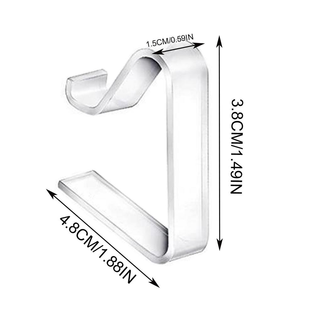 Tablecloth Clips Holders Transparent Holder Clips Windproof Table Cover Clamps For Restaurant Party Wedding Graduation