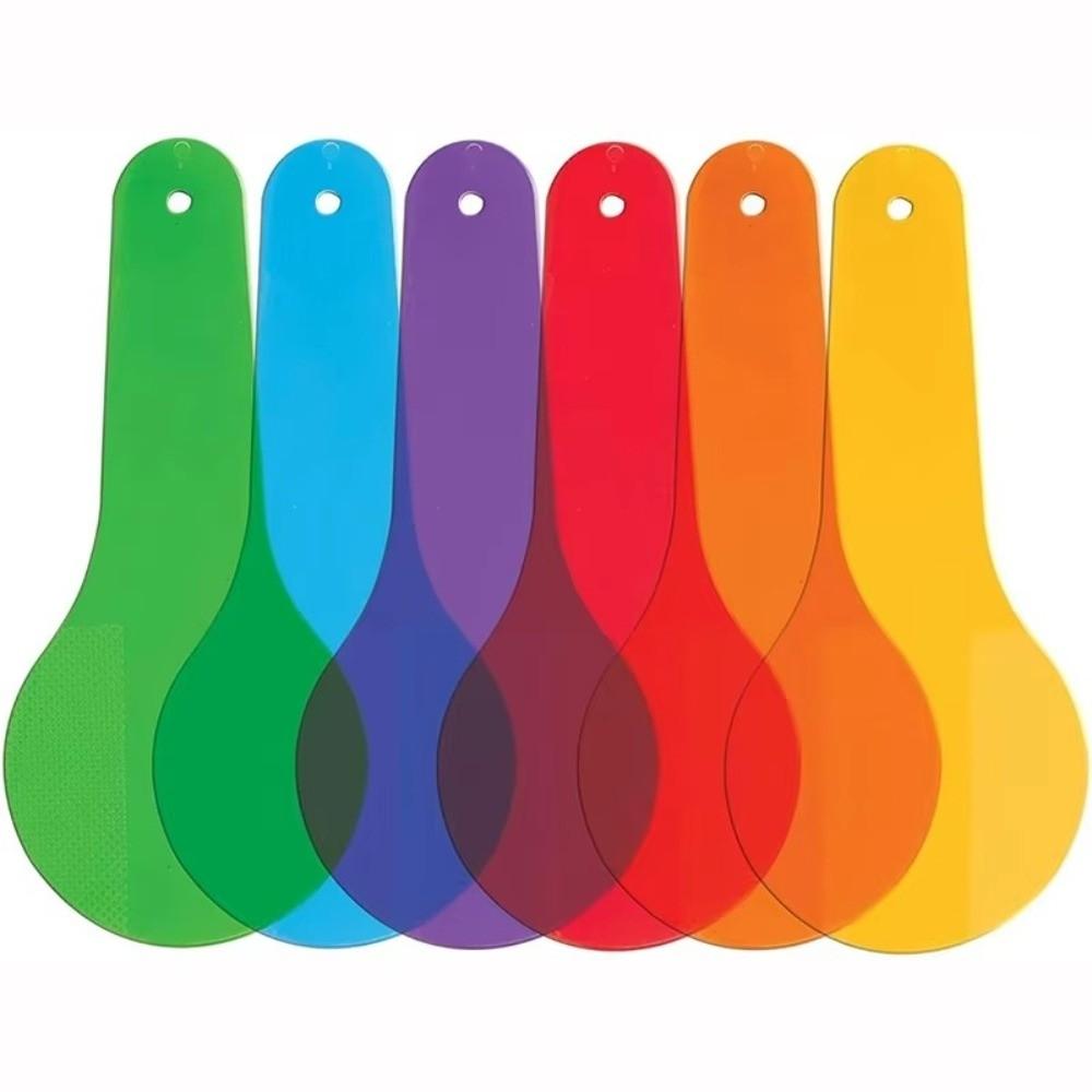 6Pcs Translucent Optics Color Filter Plate Set Montessori Science Teaching Supplies Students