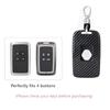 Carbon Fiber Style Car Key Cover Protective Case with Keyring for Renault For Koleos For Kadjar For Megane For Clio