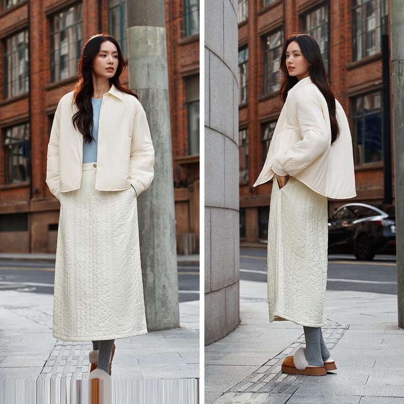 Semir Damen Leichte Oversize-Steppjacke mit Reverskragen