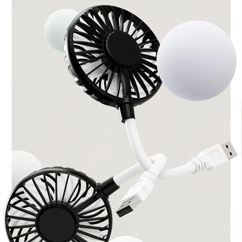 1 Piece Silent Cooling Power Bank Wireless Mini Play Plug Fans Summer Long Usb Rechargeable Handheld Fan