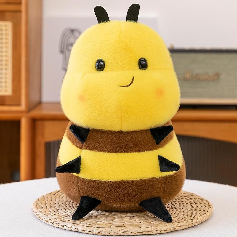 25cm Plush Stuffed Toy Little Bee Ladybug Soft Doll Children's Couple Birthday Gift Kawaii Home Decoration Ornament