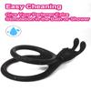 Silicone Penis Ring Clitoris Stimulator Cock Ring Delay Ejaculation 2in1 Cock Ring Erection Ring Sex Toys for Men Couples