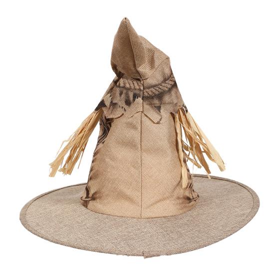 Halloween Scarecrow Hat Straw Witch Hat Halloween Party Cosplay Costume for Men Women Dress Up Accessory