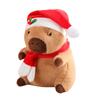 Capybara Plush Toy Holiday Cheer Cartoon Lion Christmas Fortune Festive Wealth