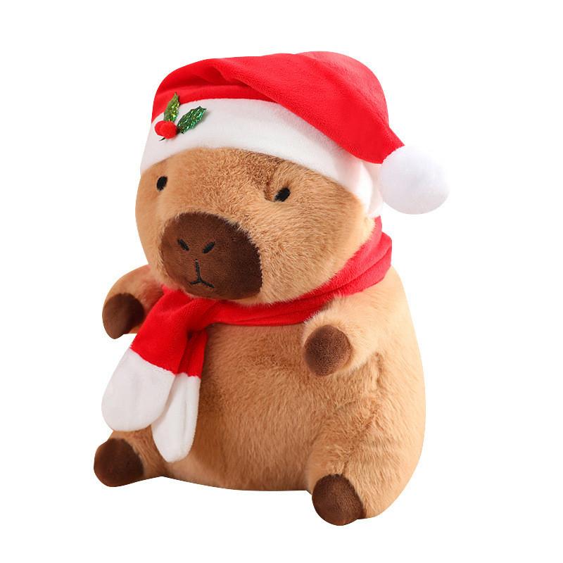 Capybara Plush Toy Holiday Cheer Cartoon Lion Christmas Fortune Festive Wealth