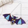 Bat Shaped Halloween Acrylic Bat Wall Art Wall Hanging Bat Halloween Bat Pendant  Window Hanging