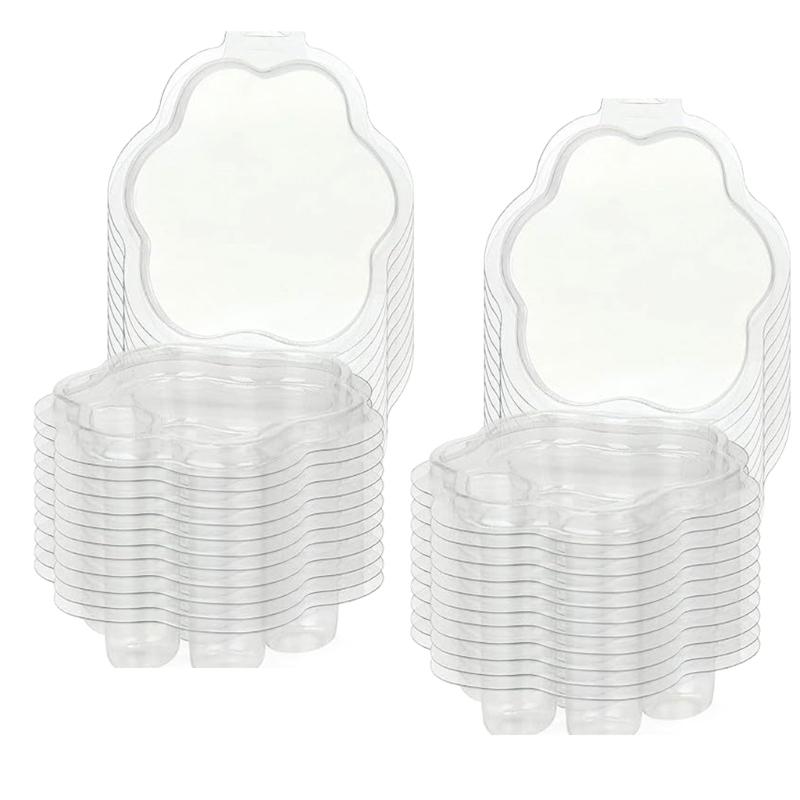 25Pcs Cats Claw Shaped Wax Melt Molds For Crafting Wickless Candle, Clear Melting Clamshell Molds for Soap Candle Making 1