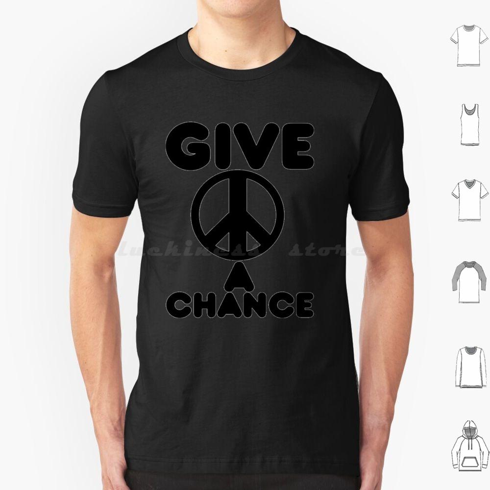 Give Peace A Chance Essential T Shirt Big Size 100 Cotton Yoko Ono Yoko Peace The Music Ono 60s Imagine John Ringo Love 70s