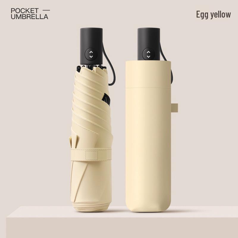 220g Ultralight Japan Mini Pencil Automatic Umbrella: Anti-Rebound, Retractable, Ideal for Rain or Shine.