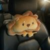 Crab Auto Headrest Cartoon Lion Car Waist Cushion Lion Plush Car Neck Pillow  Car Accessorie