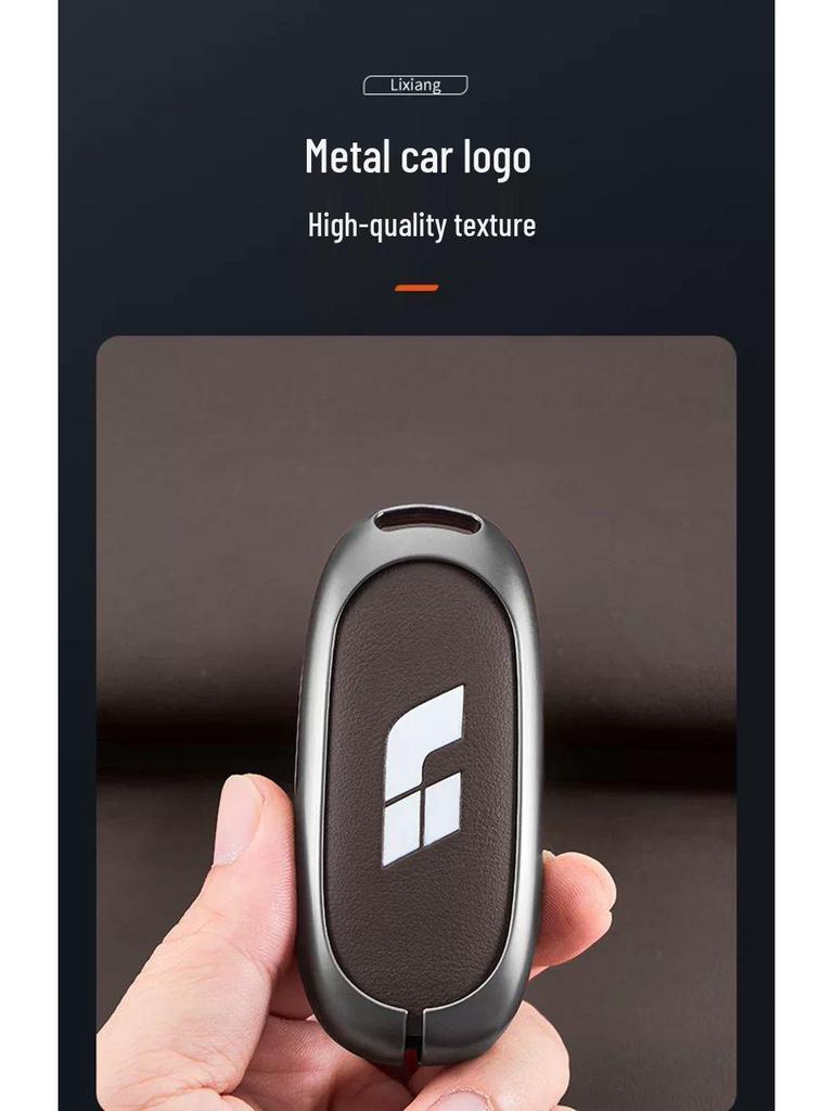 Ideal L6 to L9 Car Key Case: Premium Metal Protective Shell for Men and Women