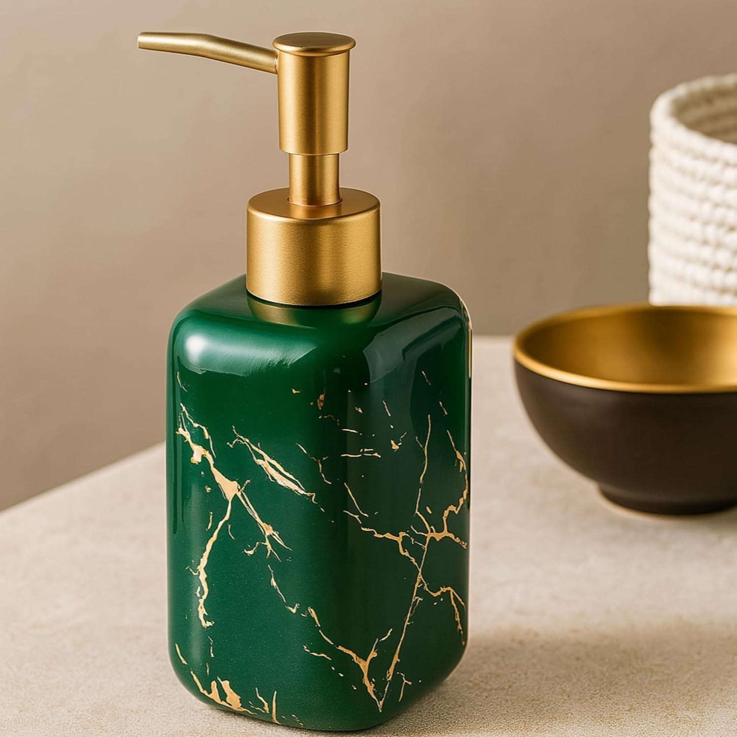 

Керамический дозатор для мыла для умывальника, дозатор с жидким насосом | Диспенсер для мытья рук для умывальника, устойчивый к царапинам, с плавным насосом