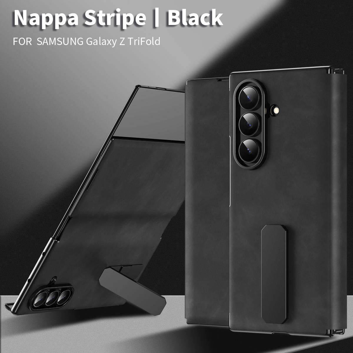 

For Samsung Galaxy Z TriFold phone case, with stand design, Napa leather texture, delicate and comfortable feel Samsung Galaxy Z TriFold