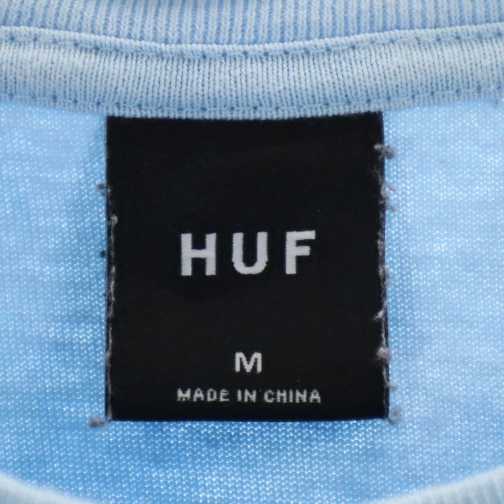 HUF Camiseta de Manga Curta M Azul Poke T Masculina Usada