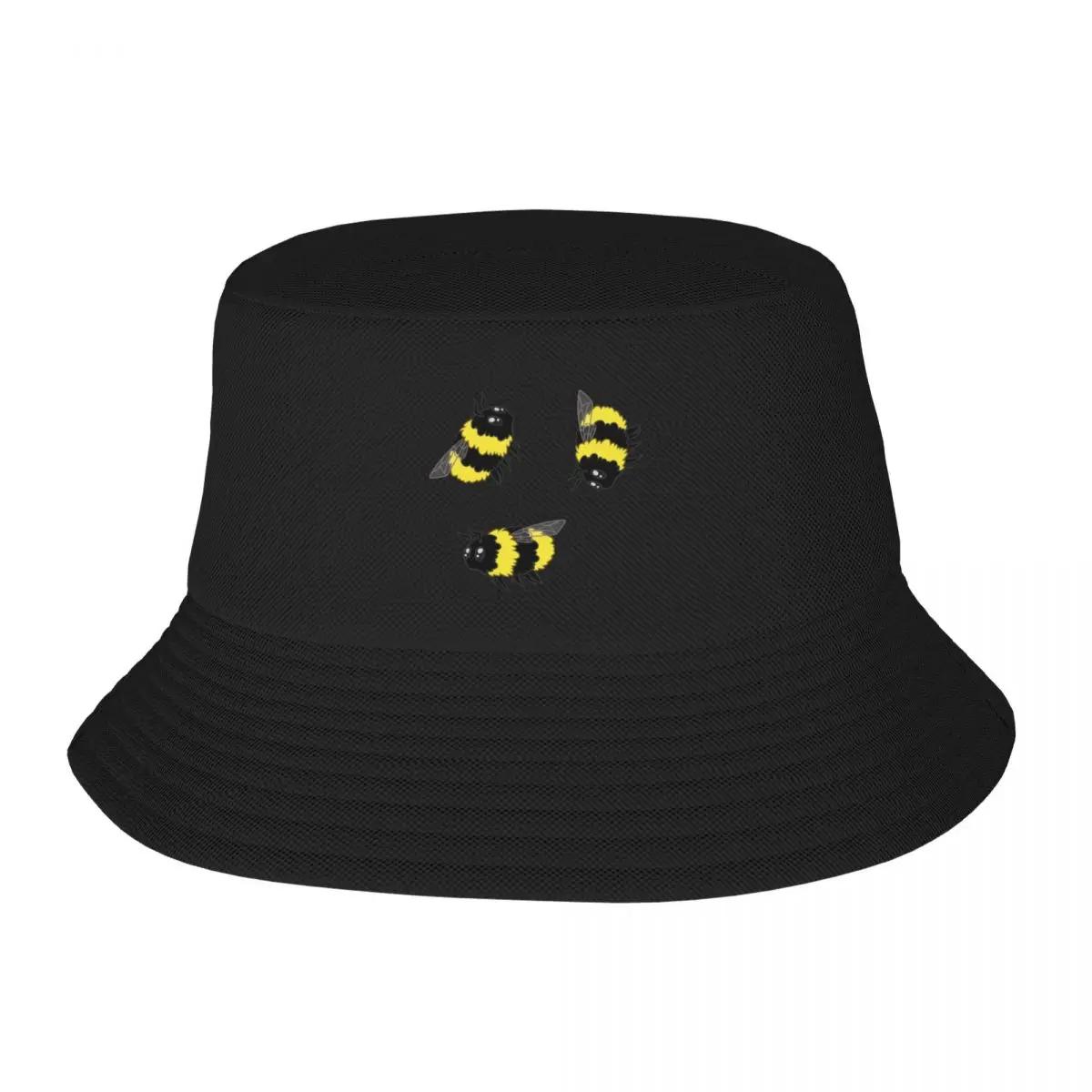 New Bees Bucket Hat Cap Unisex Streetwear Derby Hat Tea Hat Womens Hats Unisexs