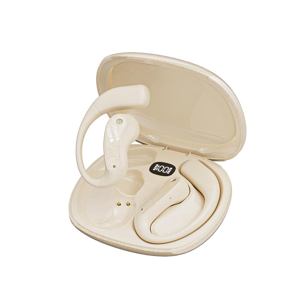 JM37 Wireless Ear Hook Earphones: Digital Bluetooth, Non-In-Ear, Noise Cancelling, AI Smart Translation, Sports Design
