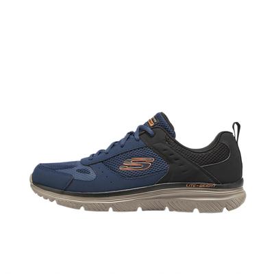 Skechers Sportlich Bequem Vielseitig Langlebig Niedrig geschnitten Outdoor Funktionale Schuhe Herrenschuhe Blau Orange 8790230-NVOR