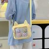 Japanese JK Shoulder Bag Y2k Transparent Crossbody Bag Fashion Small Square Bag  Student