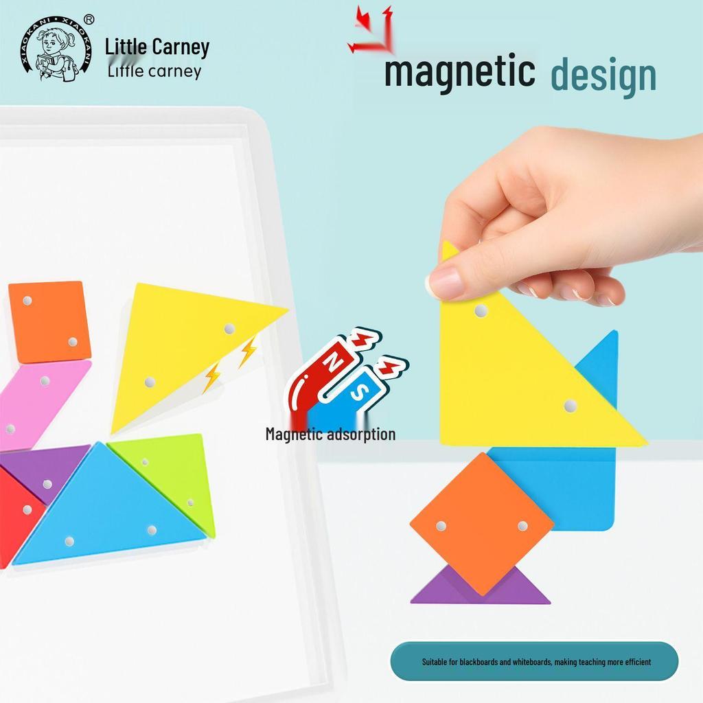 Little Kani Magnetic Tangram Set - Educational Math Puzzle for Primary Students