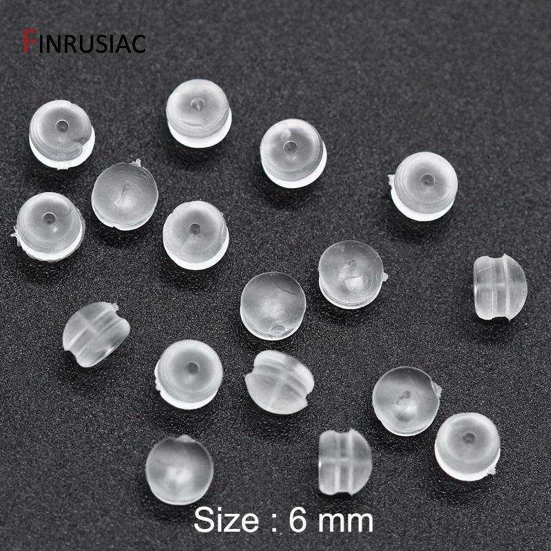 

High Quality 14k Gold Plated Round Silicone Earring Back Findings Earring Stopper 10pcs Wholesale