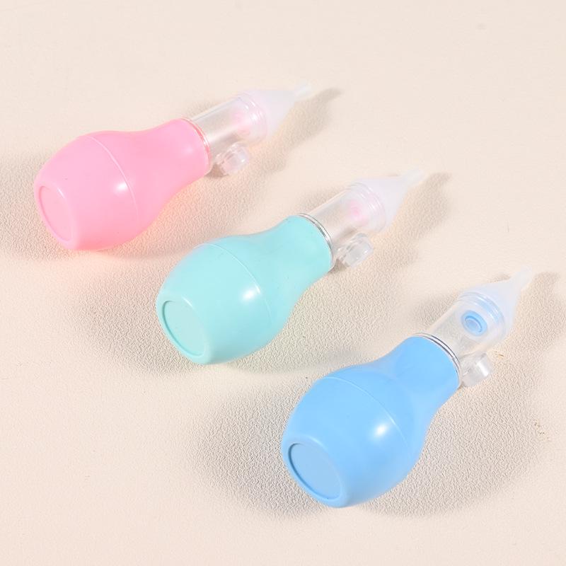Silicone Anti-Reflux Baby Nasal Aspirator - Soft Toddler Mucus Cleaner, Manual Oral Suction Device