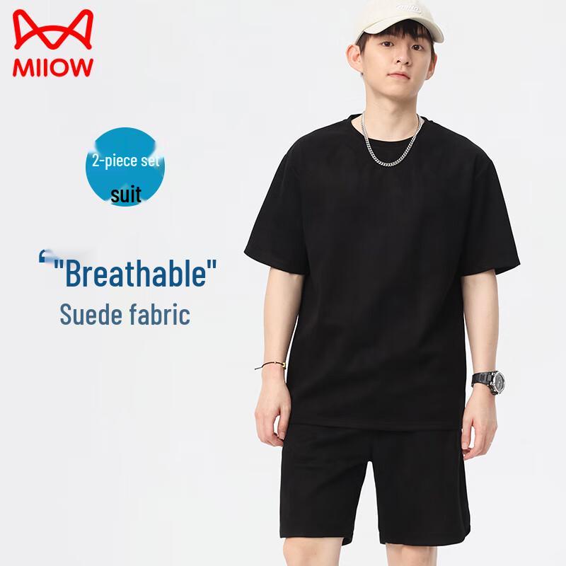 MiiOW Men s Short Sleeve Casual Sports T-Shirt M