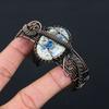 K2 Jasper Handmade Copper Wire Wrap Bangle Adjustable O2Q08