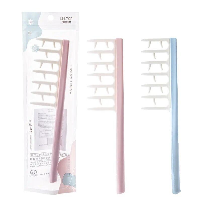 

Вьющаяся пушистая щетка для укладки волос, салонный массаж головы, расческа Z-образной формы, разглаживающая безнагревательная расческа для завитков