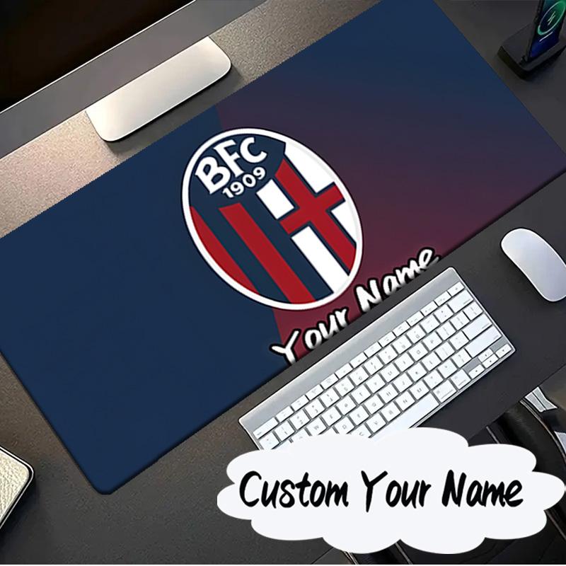 Custom Name Mouse pad Bologna Crest Design Mouse pad, Gaming Mouse Pad, keyboard pad, Desk Decor for computer notebook Fan Birthday Gift
