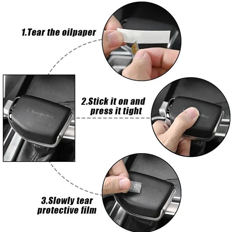 BAI1 For Benz 2/4/8PCS Metal Car Interior Decoration Sticker Badge Decal Accessories CLS SLK Sport ML C200 C260 C300 W205 CITAN VITO