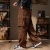 Tuta rétro americana da uomo, nuovi pantaloni dritti larghi per primavera e autunno, pantaloni casual pesanti