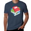 Bookspile Of Books Stack Of Books Tshirt Comfortable Workout Short Sleeve Shirt Tshirt