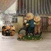 Resin Elderly Couple Statue: Anniversary & Birthday Gift for Home Decor