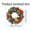 Christmas Wreath Sticker Glass Window Wall Decoration Wall Sticker Self-adhesive