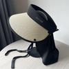 Empty Top Hat Sunscreen Hat Women'S Spring Summer Travel Simple Sun Hat Big Brim Full Face Visor Cycling Hat