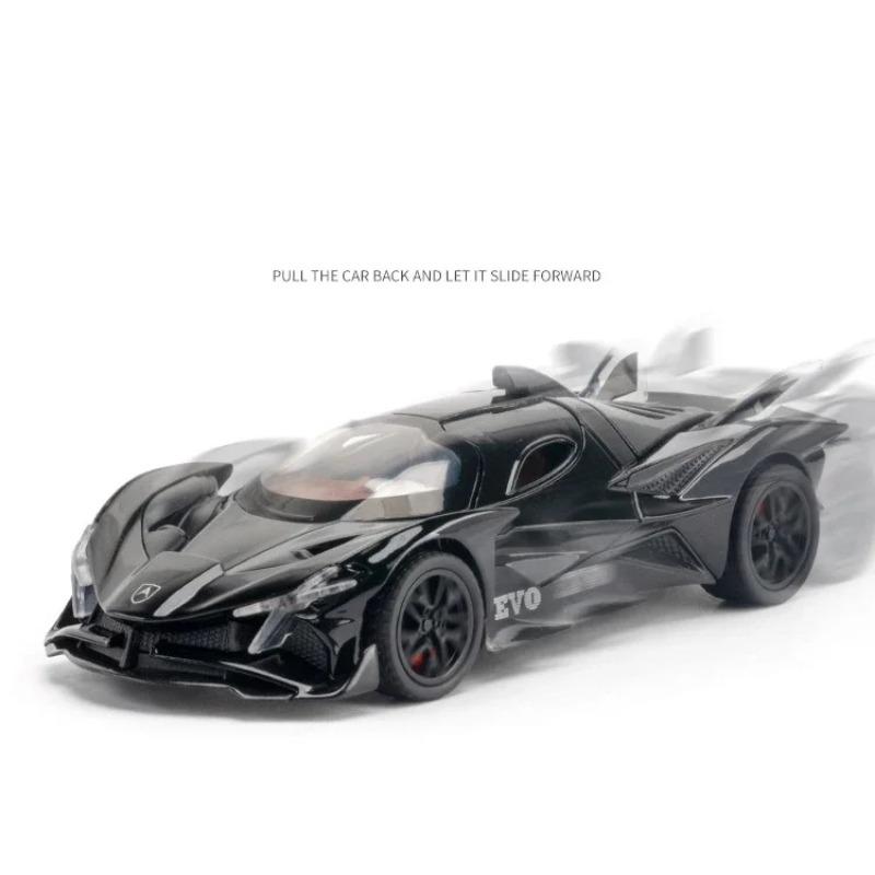 1/32 Apollo Project EVO Alloy Cast Toy Car Model Sound and Light Children's Toy Collectibles Birthday Gift
