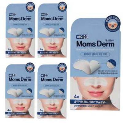 Neo Moms Derm Beauty Blackhead Clear Foaming Nose Pack 4 Sheets