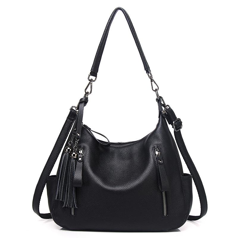 Leather Women'S Bag Shoulder Bag Casual Large Bag Women'S Bag Mother Cowhide Messenger Bag Business Commute