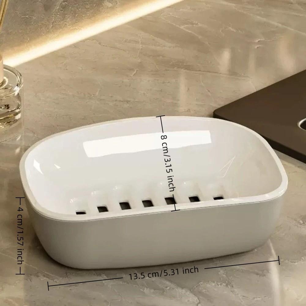 Plastic Drain Soap Box Fast Drying Soap Dish Holder Storage Rack Soap Storage Rack Shower