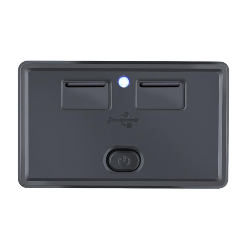 Double USB Car ChargersSocket 4.8A Phone Charge Outlet Power Adapter Suitable for Motorbike Boat Marine Truck ATV Camper