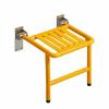 Wall-Mounted Shower Seat Space-Saving Bath Chair Sturdy for Elderly, Seniors