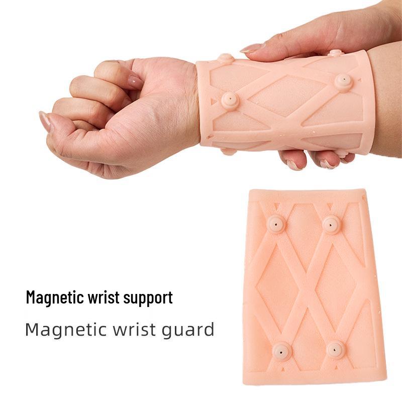 Magnetic Sports Wristband: Outdoor Running/Cycling Compression Armband & Soft Silicone Hand Protector